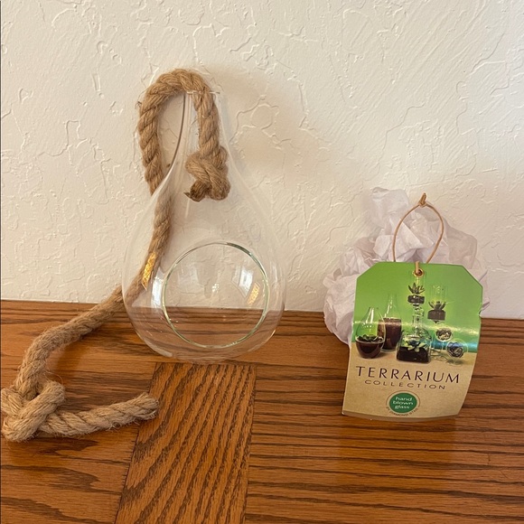 terrarium collection Other - Hand blown glass Terrarium Collection Hanging Glass Planter with Rope